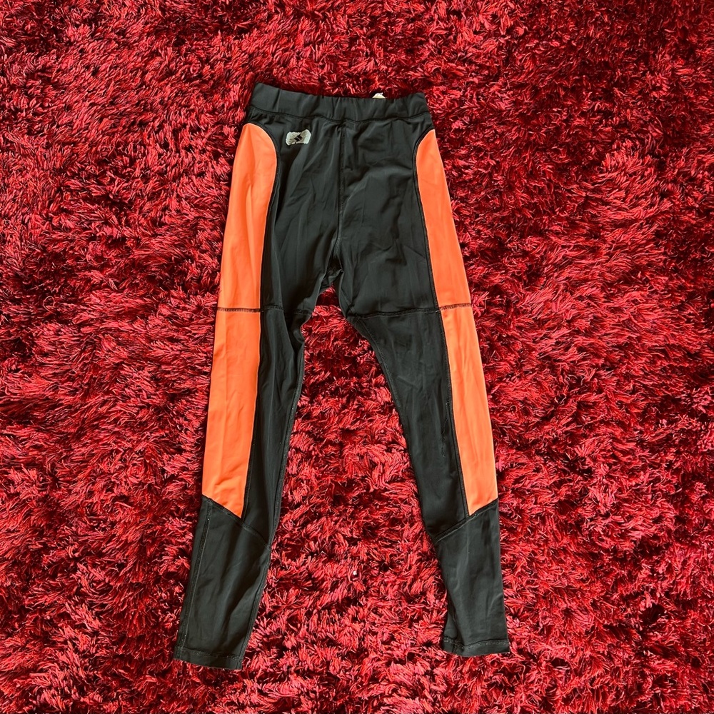 Alexander Wang Black and Orange Leggings